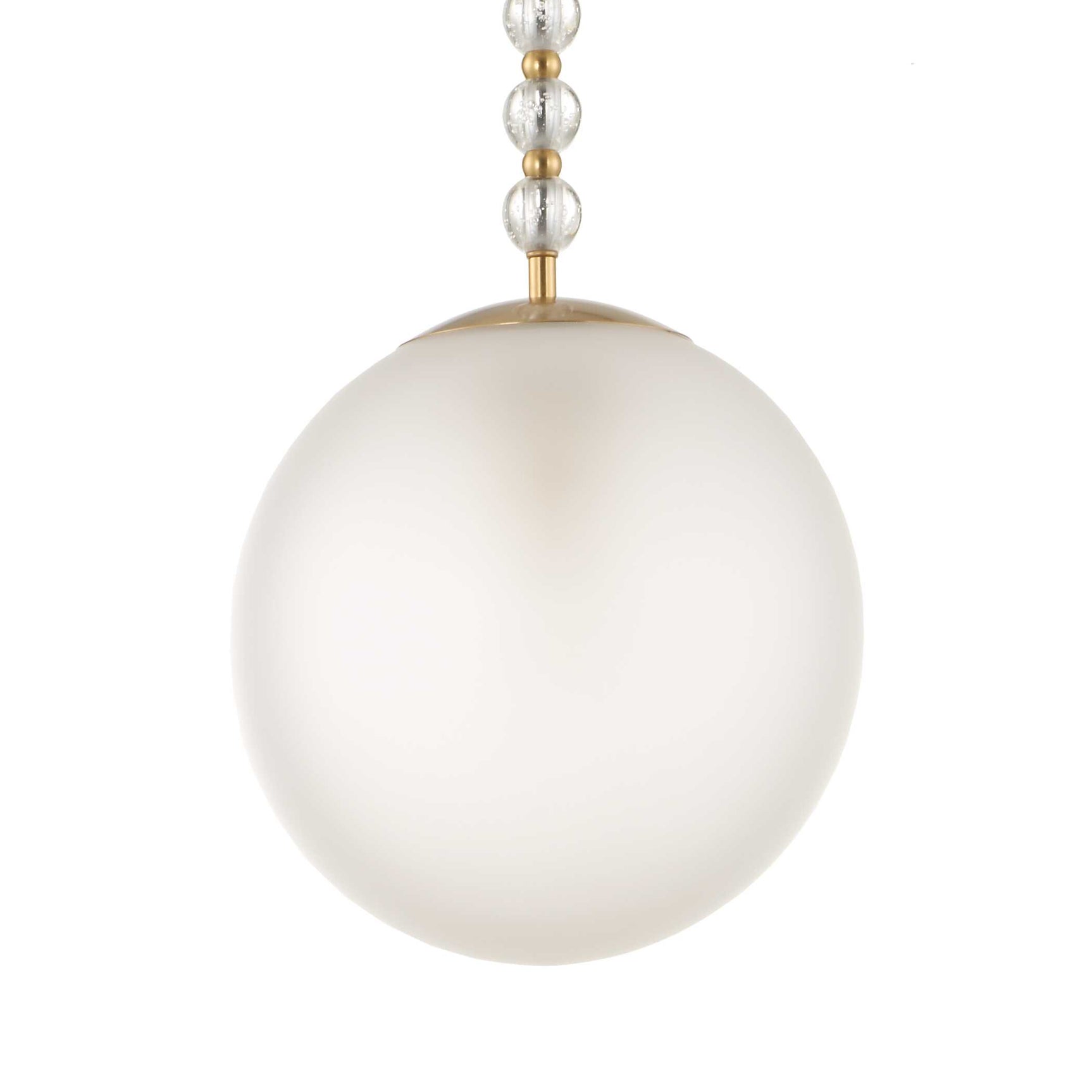 Ripple Frost 1 Light Glass Pendant