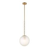 Ripple Frost 1 Light Glass Pendant