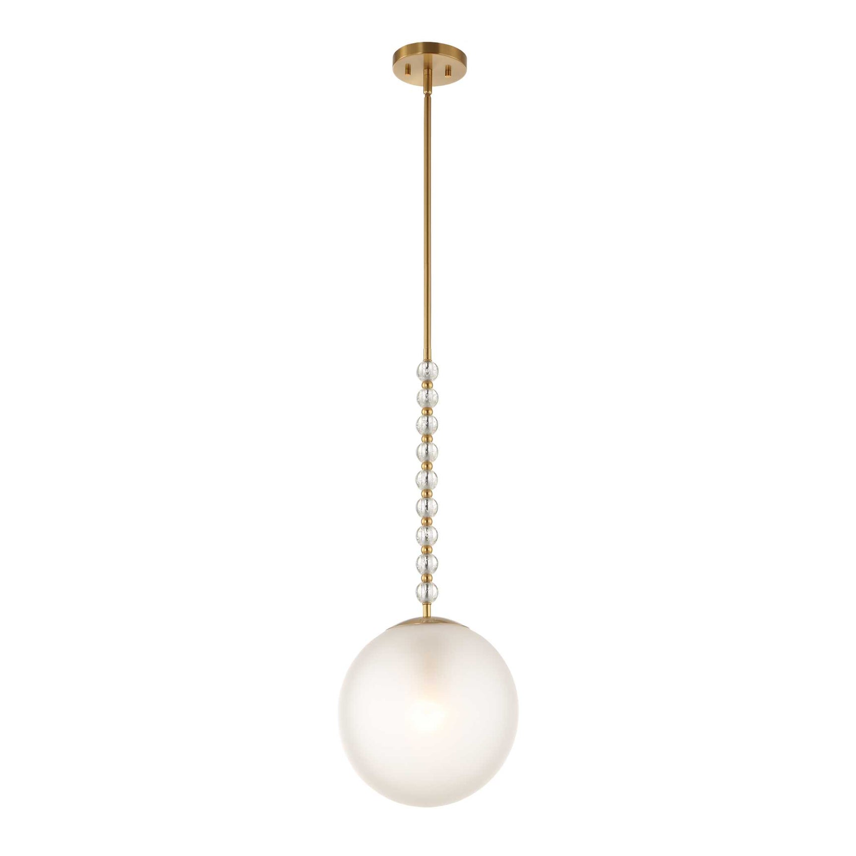 Ripple Frost 1 Light Glass Pendant