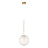 Ripple Frost 1 Light Glass Pendant