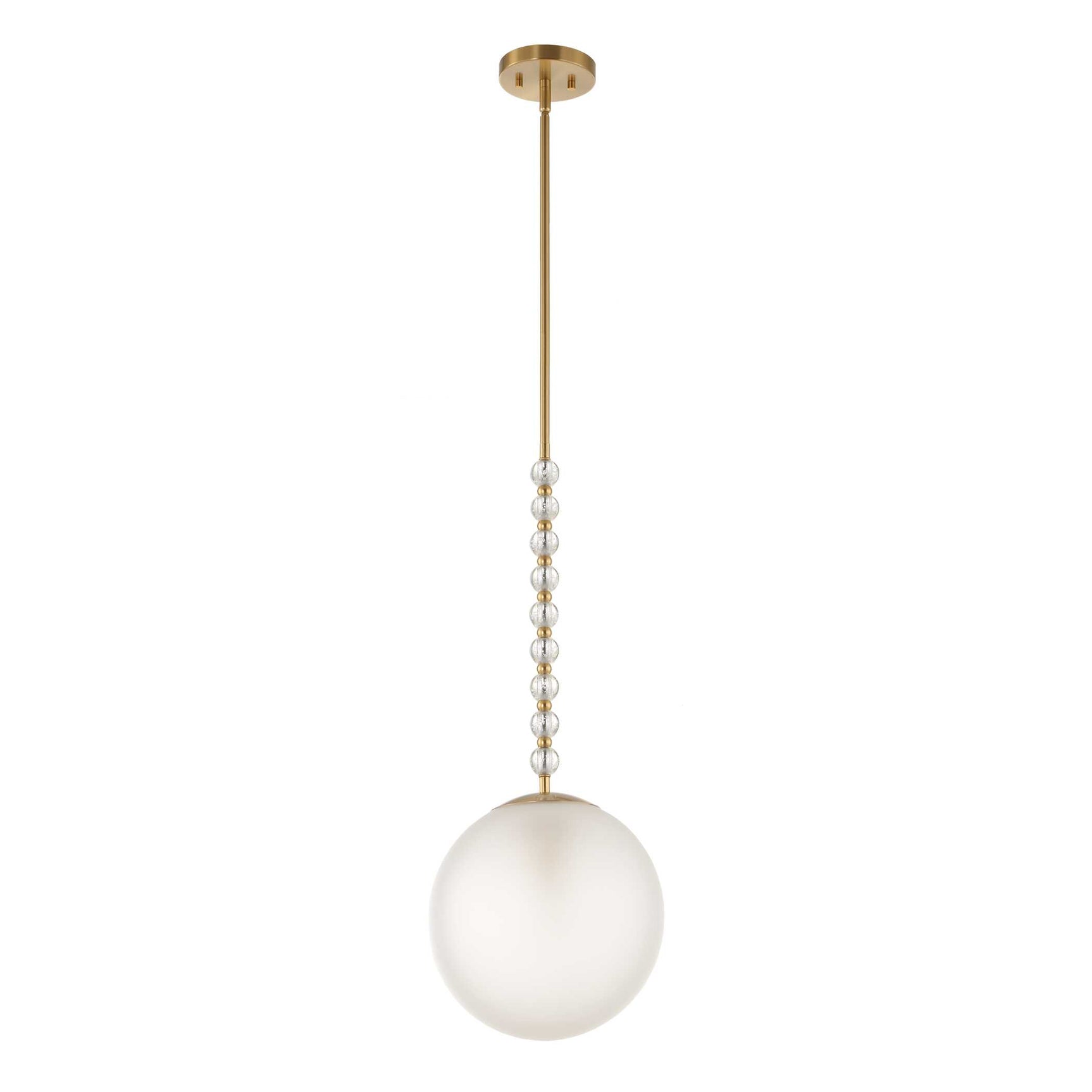 Ripple Frost 1 Light Glass Pendant