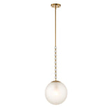 Ripple Frost 1 Light Glass Pendant