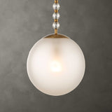 Ripple Frost 1 Light Glass Pendant