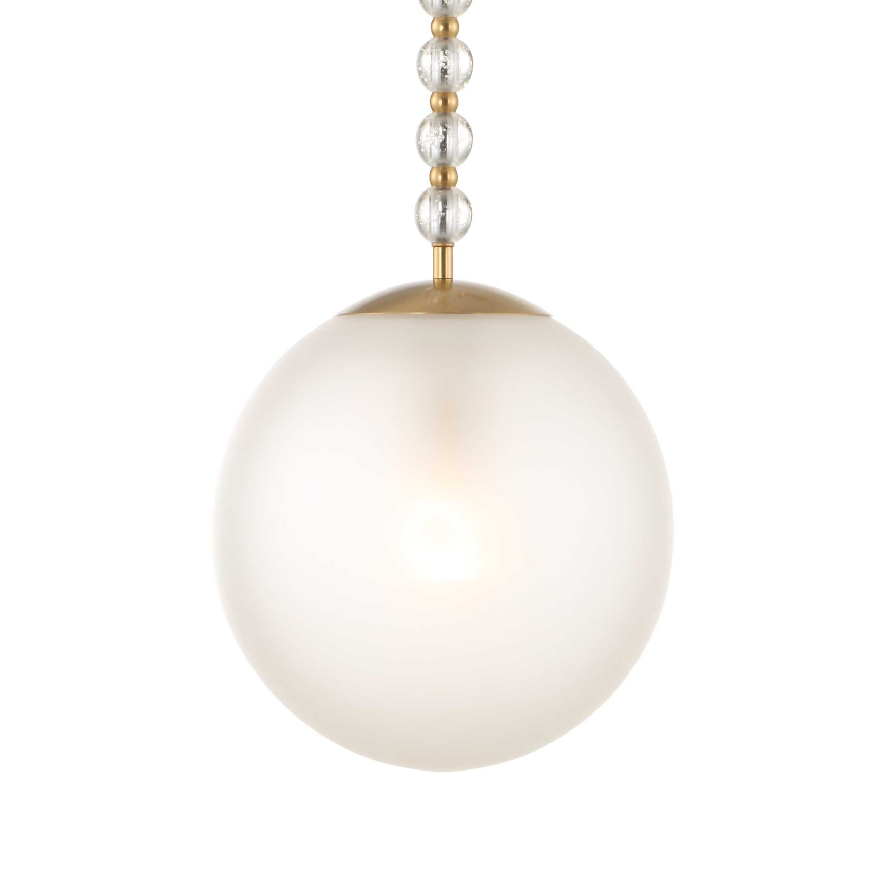 Ripple Frost 1 Light Glass Pendant