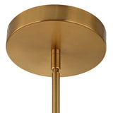 Wedge Brass 12 Light LED Chandelier