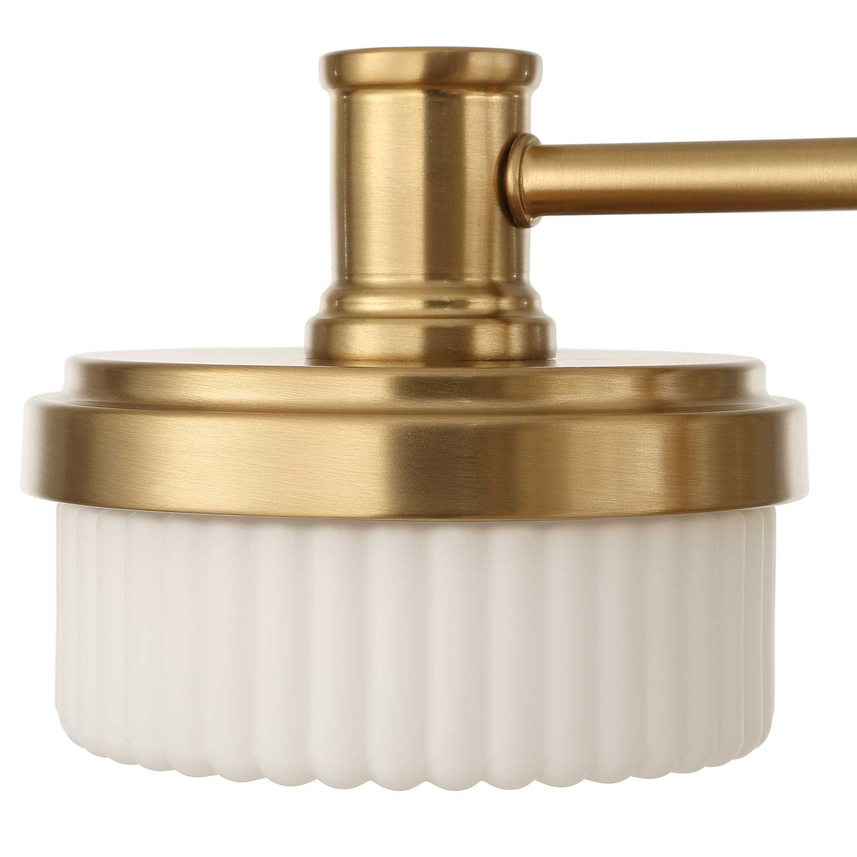 Wedge Brass 12 Light LED Chandelier