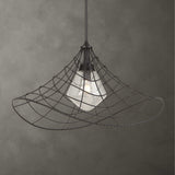 Whirlwind Bronze 1 Light Indoor-Outdoor Pendant