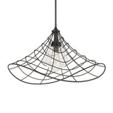 Whirlwind Bronze 1 Light Indoor-Outdoor Pendant