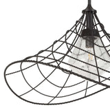 Whirlwind Bronze 1 Light Indoor-Outdoor Pendant