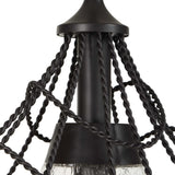 Whirlwind Bronze 1 Light Indoor-Outdoor Pendant