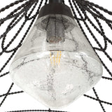 Whirlwind Bronze 1 Light Indoor-Outdoor Pendant