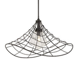 Whirlwind Bronze 1 Light Indoor-Outdoor Pendant