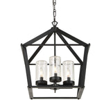 Evanston Black 4 Light Indoor-Outdoor Pendant