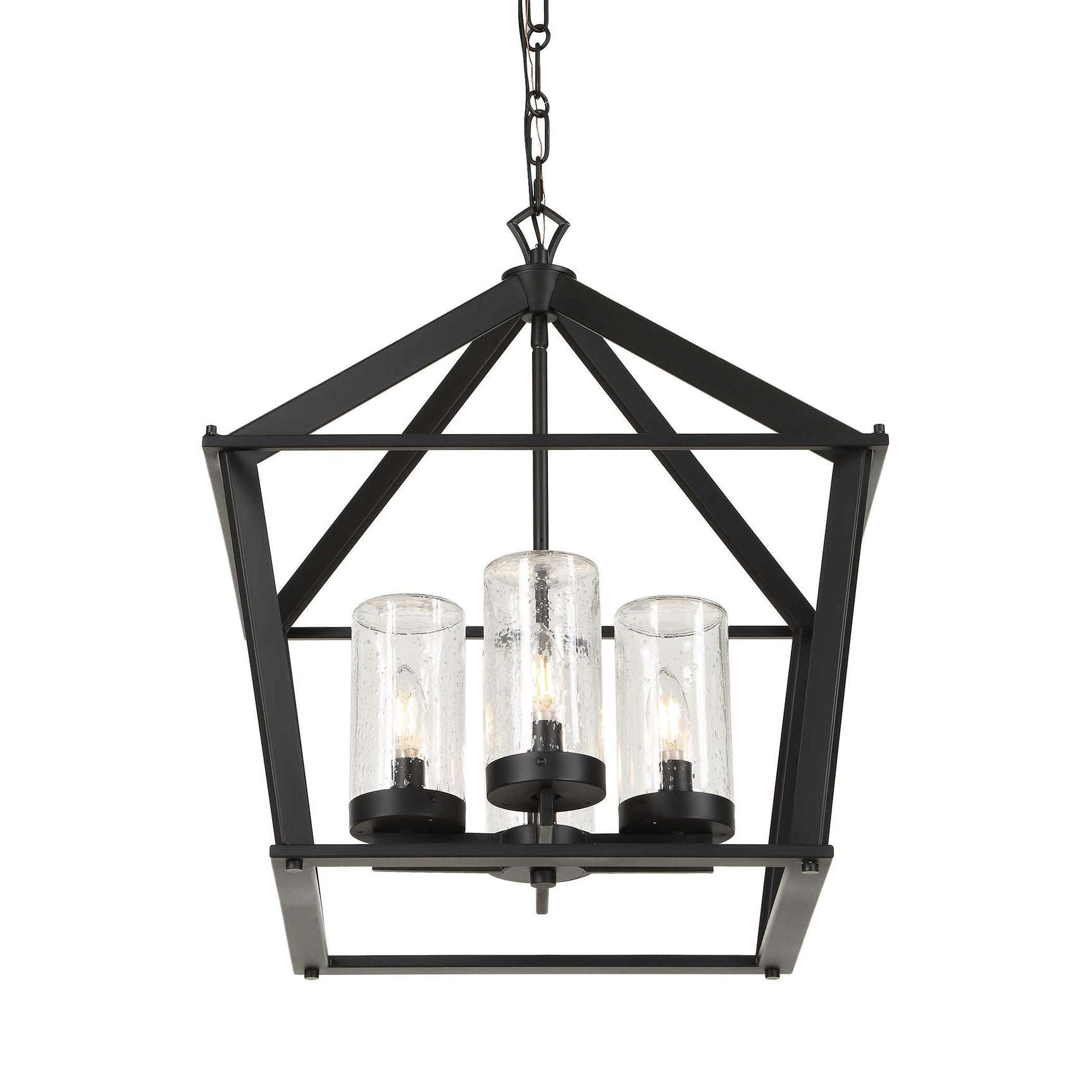 Evanston Black 4 Light Indoor-Outdoor Pendant