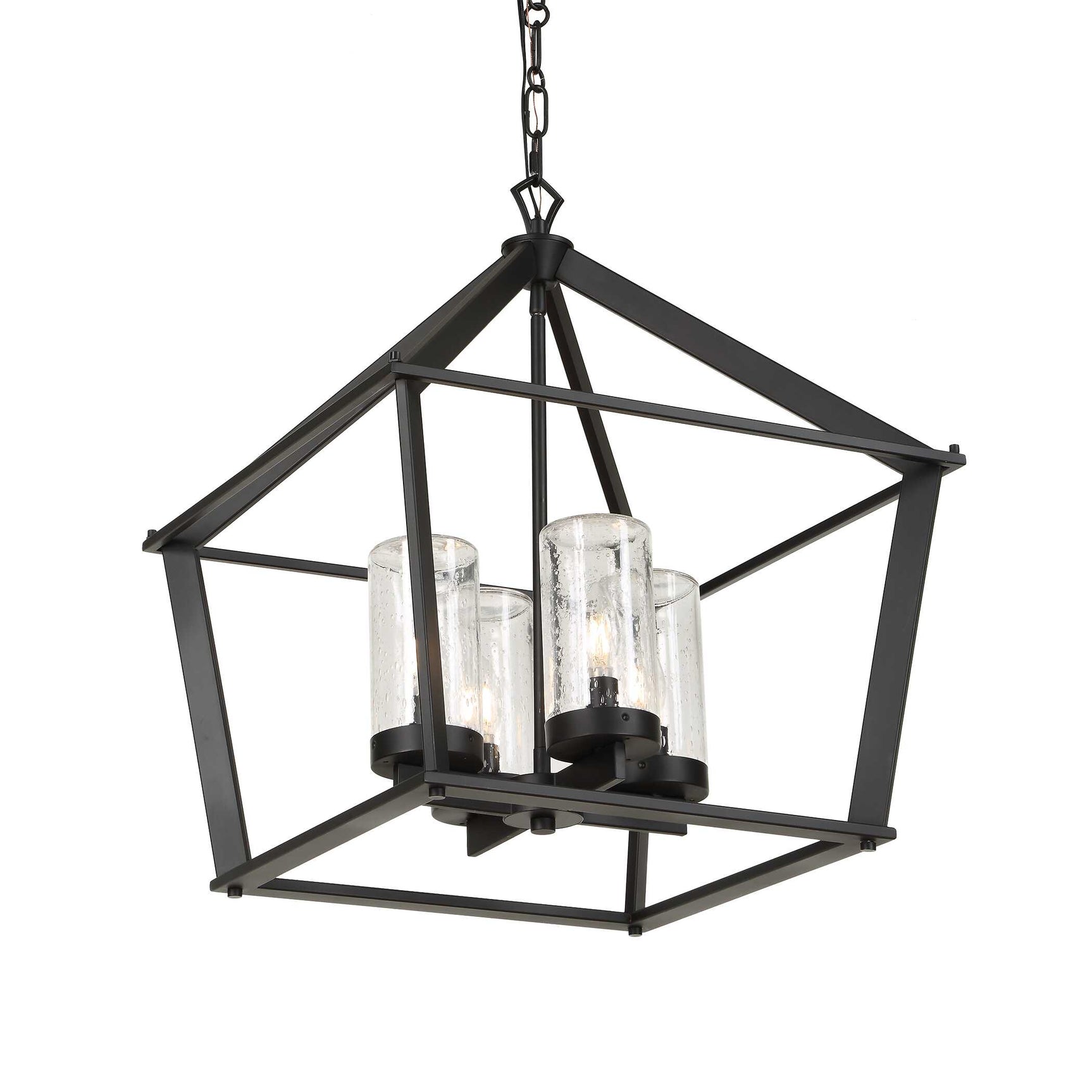Evanston Black 4 Light Indoor-Outdoor Pendant