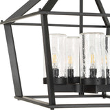 Evanston Black 4 Light Indoor-Outdoor Pendant