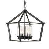 Evanston Black 4 Light Indoor-Outdoor Pendant