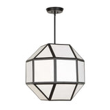 Hoi An Black 4 Light Geometric Chandelier