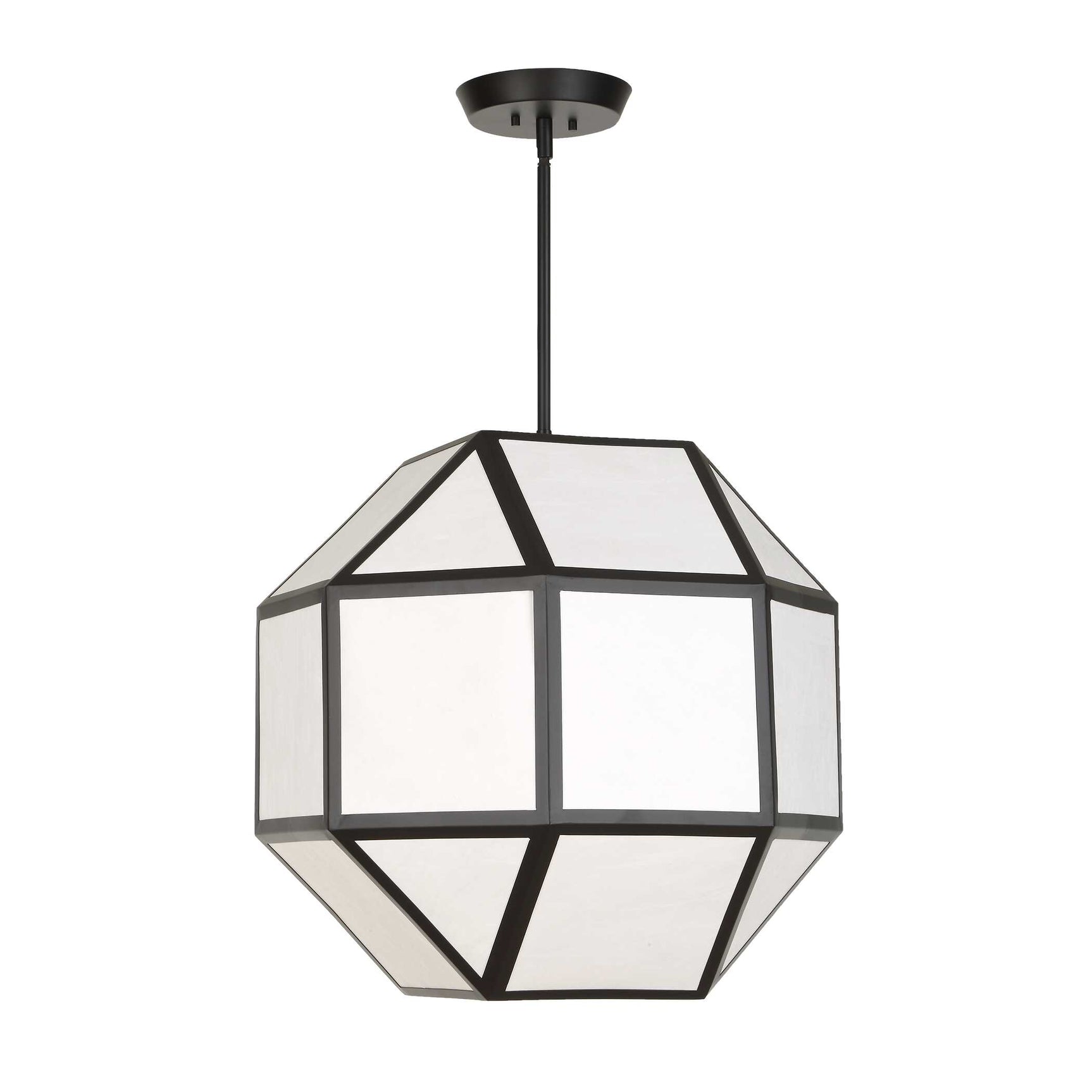 Hoi An Black 4 Light Geometric Chandelier