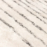 Ellisburg Striped Cream Faux Silk Rug - Clearance
