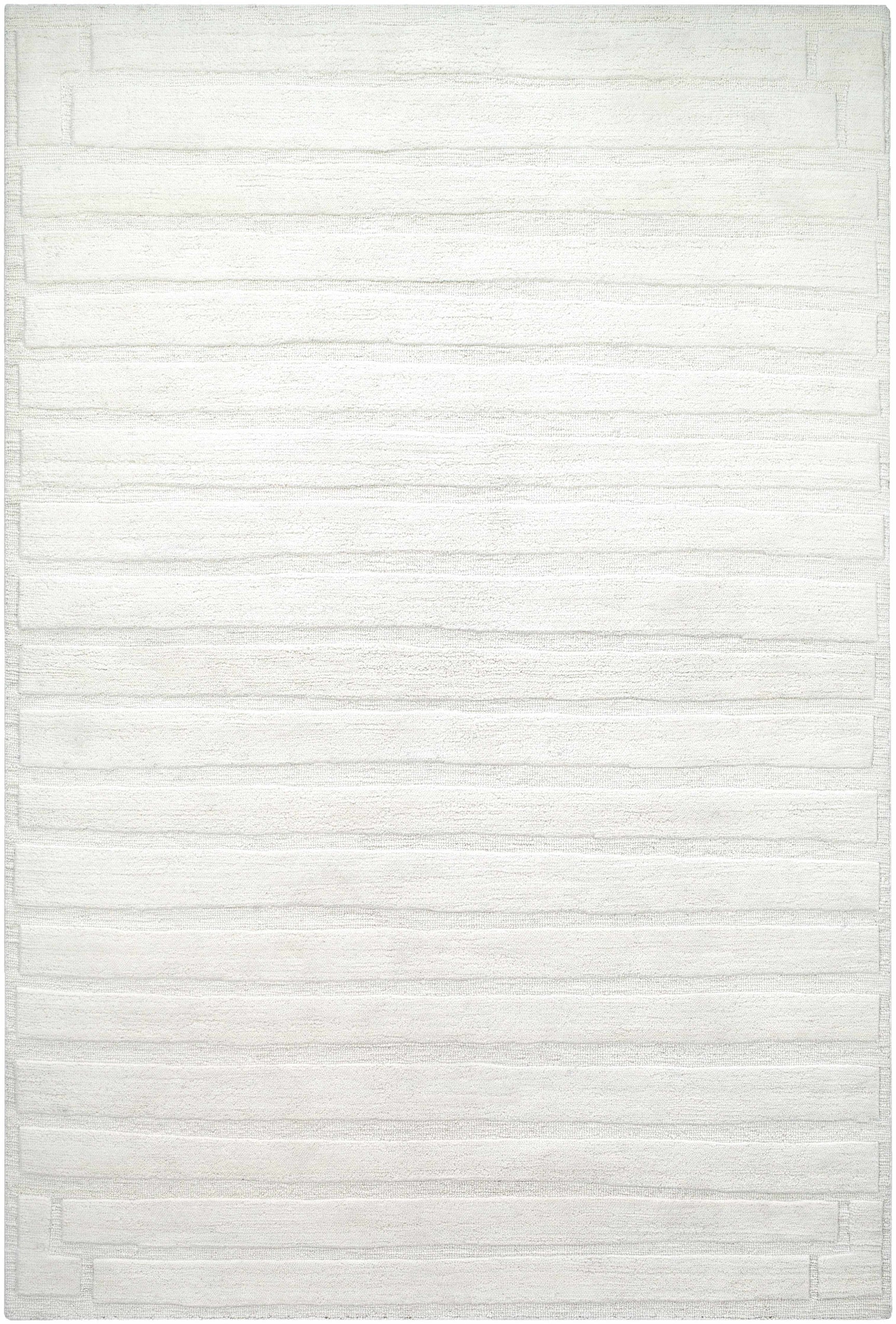 Aurex Cream Stepped Arch Art Deco Wool Handmade Area Rug - Clearance