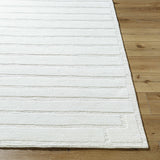 Aurex Cream Stepped Arch Art Deco Wool Handmade Area Rug - Clearance