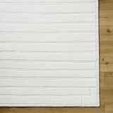 Aurex Cream Stepped Arch Art Deco Wool Handmade Area Rug - Clearance