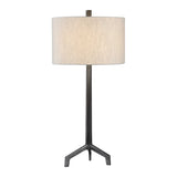 Ivor Black/Brown Cast Iron Lamp