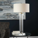 Monette Nickel Tall Cylinder Lamp