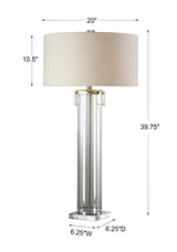 Monette Nickel Tall Cylinder Lamp