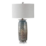Olesya Bronze Swirl Glass Table Lamp