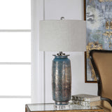 Olesya Bronze Swirl Glass Table Lamp
