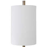 Minette Brass/White Mid-Century Buffet Lamp
