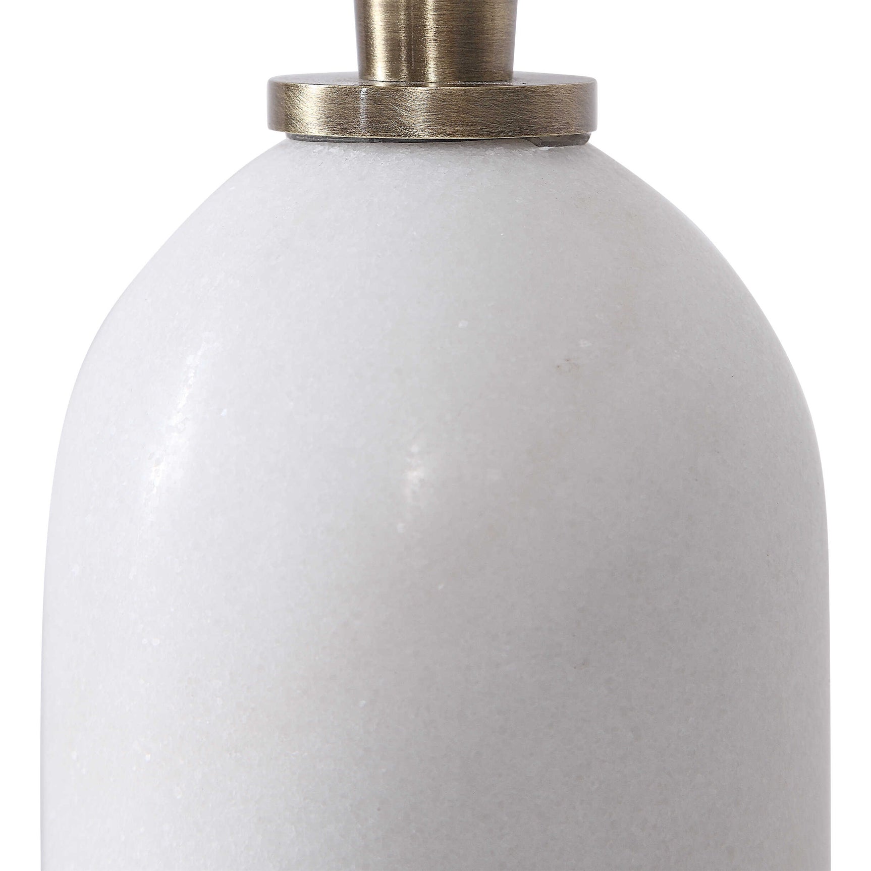 Minette Brass/White Mid-Century Buffet Lamp