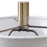 Minette Brass/White Mid-Century Buffet Lamp