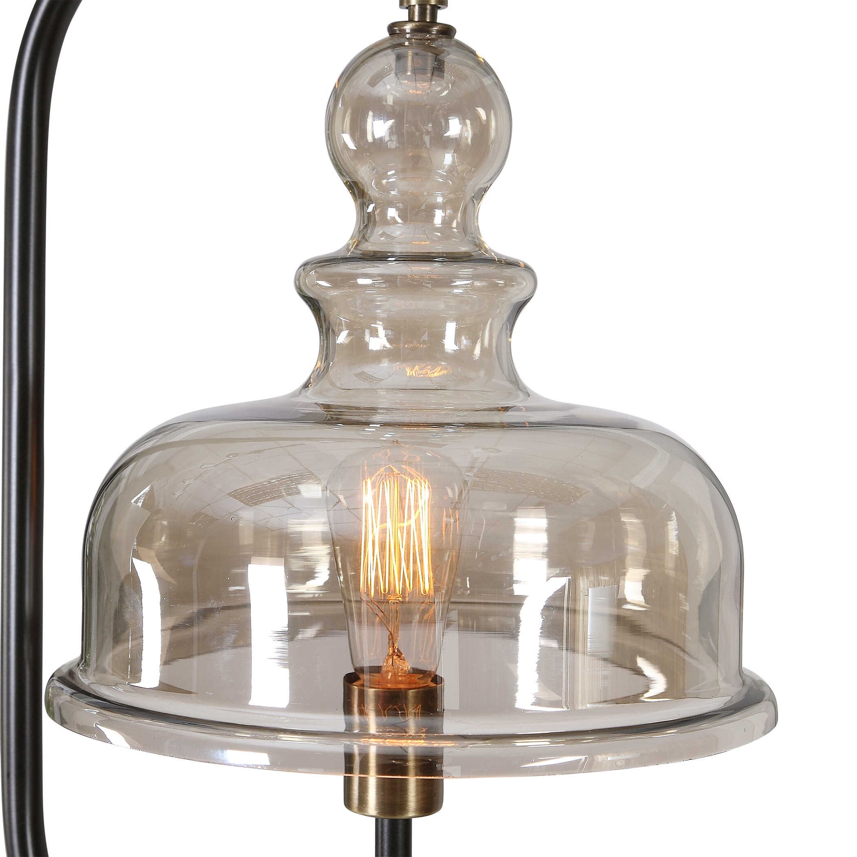 Elieser Brass/Bronze Industrial Floor Lamp