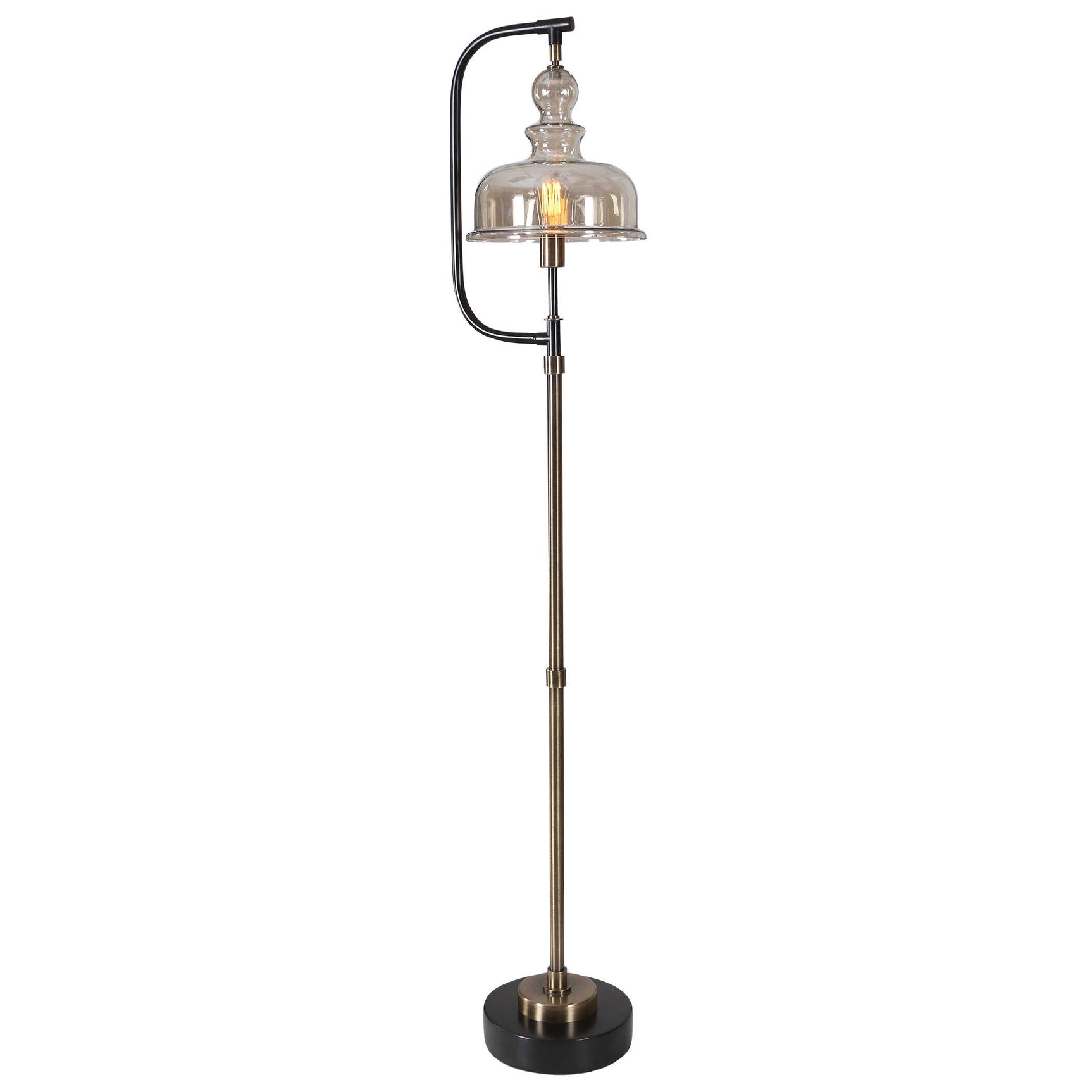 Elieser Brass/Bronze Industrial Floor Lamp