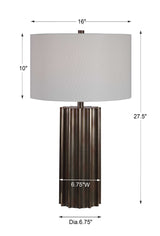 Khalio Gunmetal Table Lamp