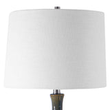 Eichler Blue/Brown/White Mid-Century Table Lamp