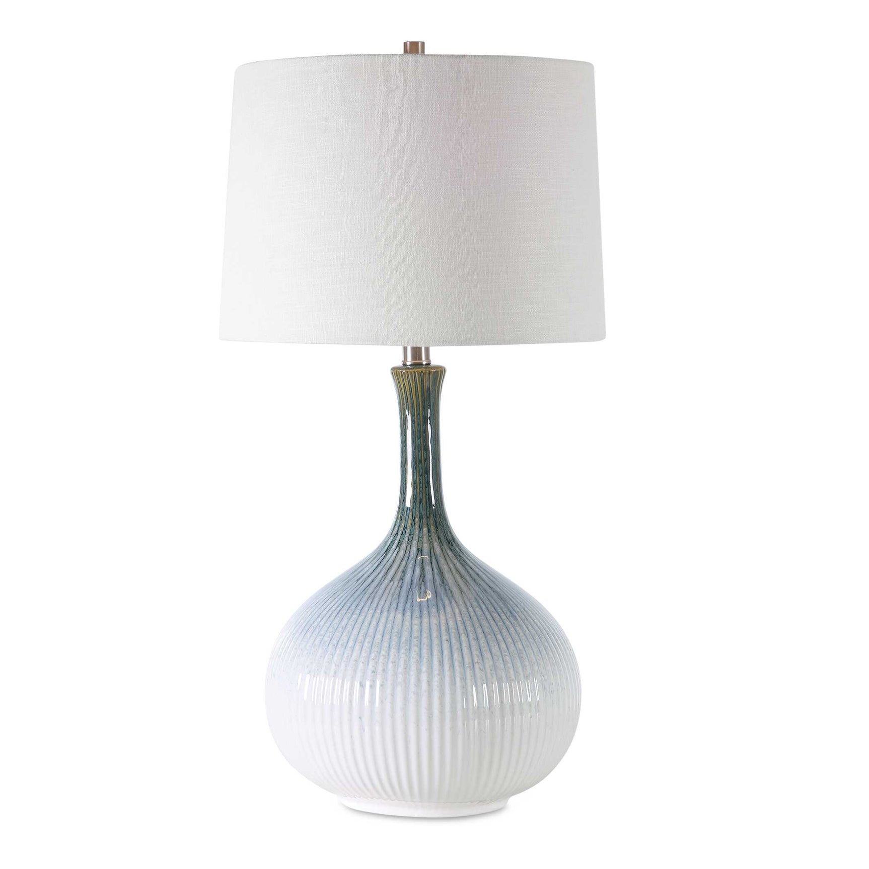 Eichler Blue/Brown/White Mid-Century Table Lamp