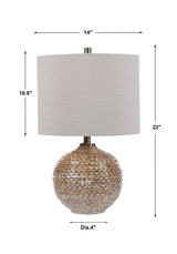 Lagos Brown Rustic Table Lamp