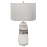 Comanche White Crackle Table Lamp