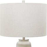 Comanche White Crackle Table Lamp