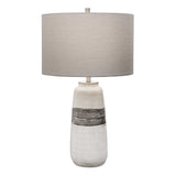 Comanche White Crackle Table Lamp