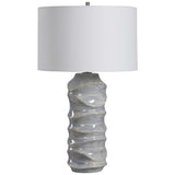 Waves Blue/White Table Lamp