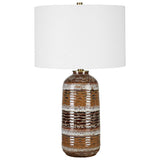 Roan Artesian Black/Brown/White Table Lamp