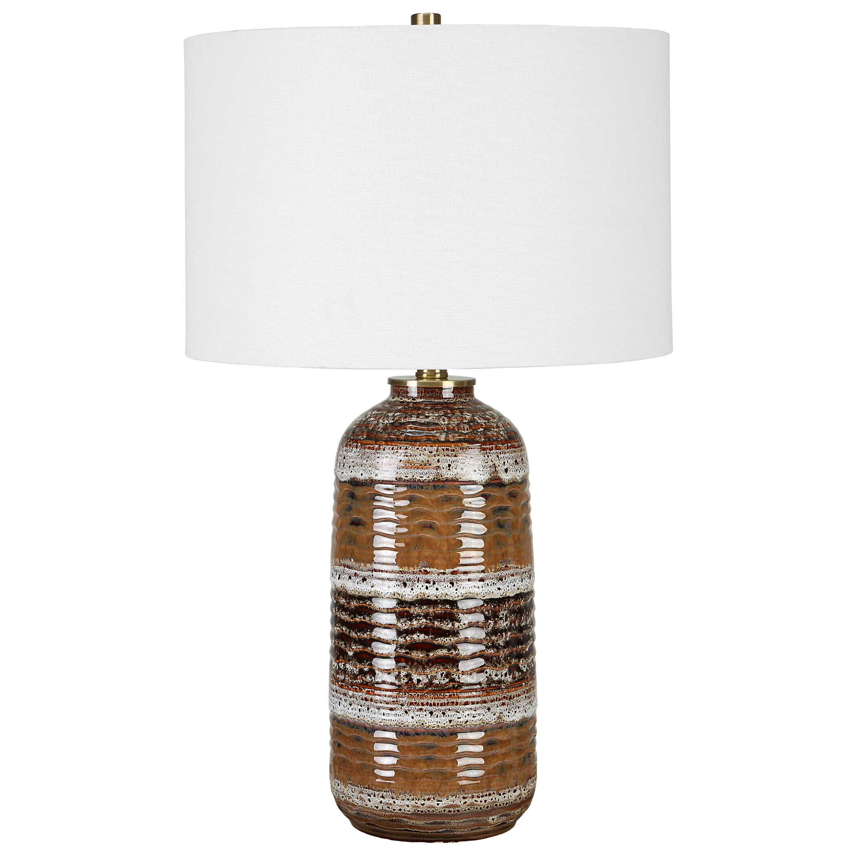 Roan Artesian Black/Brown/White Table Lamp