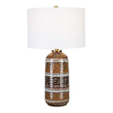 Roan Artesian Black/Brown/White Table Lamp