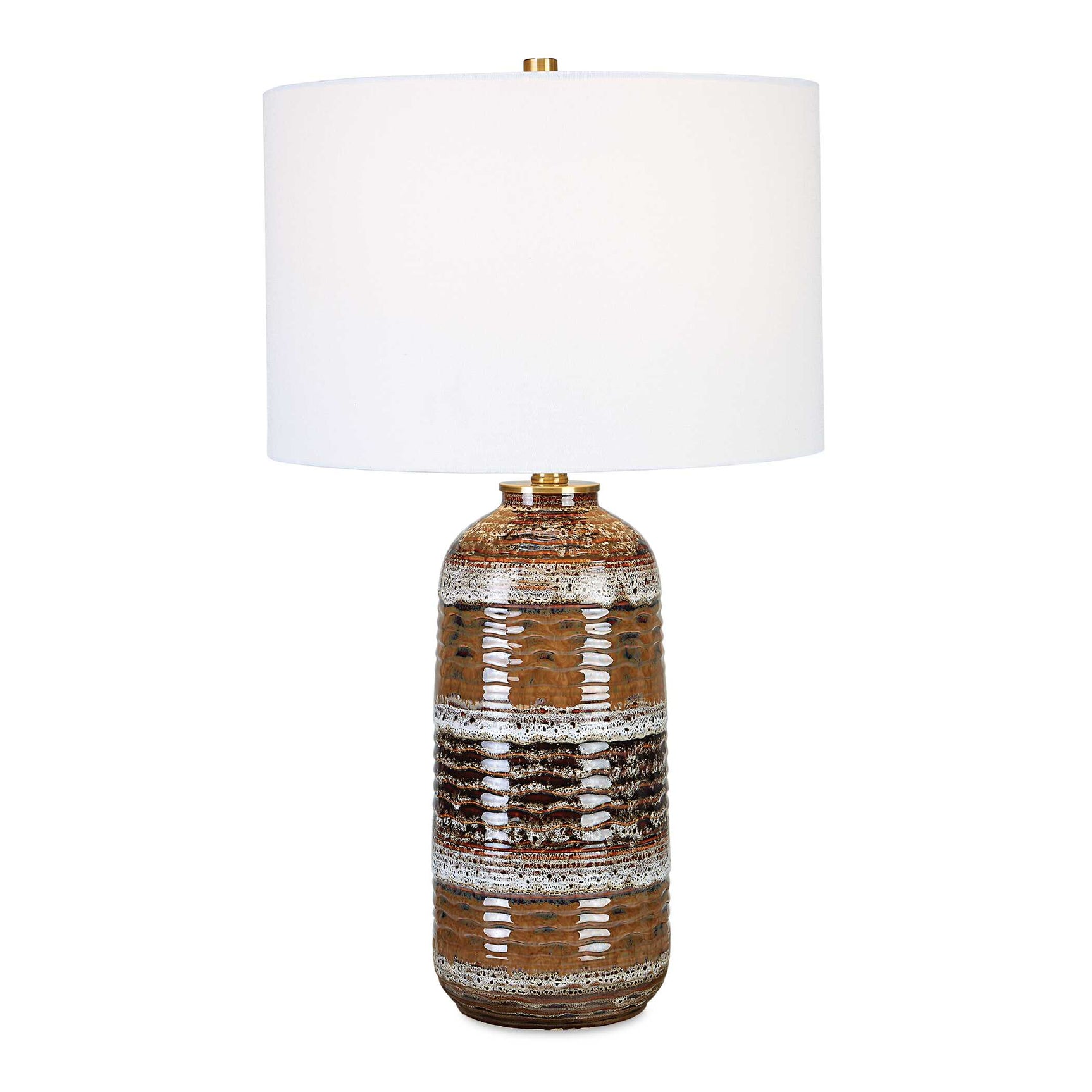 Roan Artesian Black/Brown/White Table Lamp