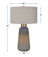 Western Sky Multicolor Ceramic Table Lamp